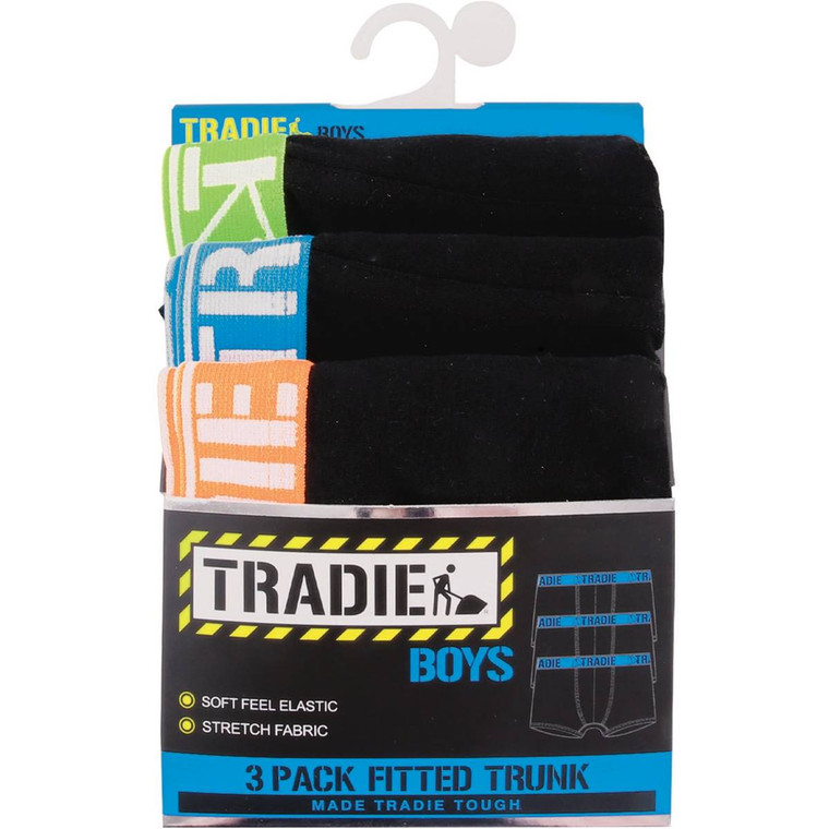 3 PACK OF Tradie Boys Trunk Sizes 8-10 3 pack