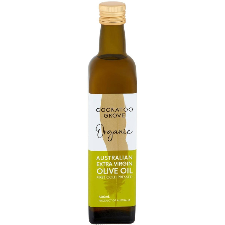 3 PACK OF Cockatoo Grove Organic Australian Extra Virgin Olive Oil 500ml