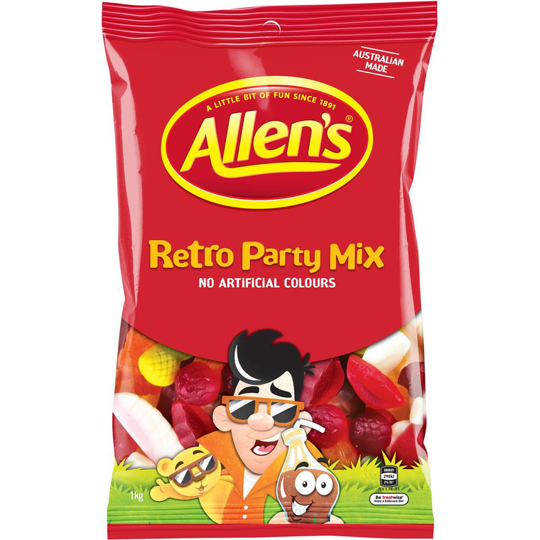 3 PACK OF Allen's Retro Party Mix 1kg
