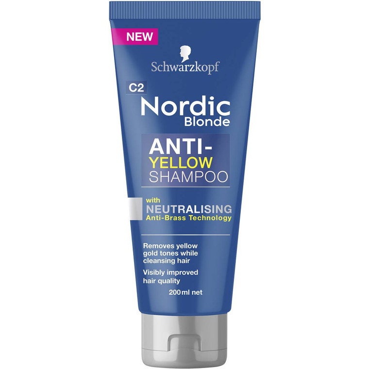 3 PACK OF Schwarzkopf Nordic Blonde Shampoo Anti-yellow 200ml