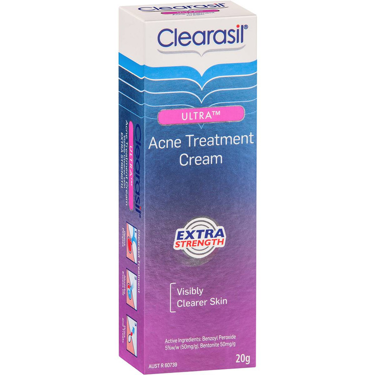 3 PACK OF Clearasil Ultra Cream Acne Treatment Extra 20g