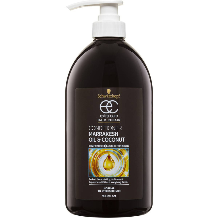 3 PACK OF Schwarzkopf Extra Care Marrakesh Oil Conditioner 900ml