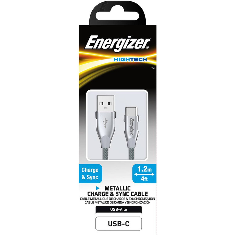 3 PACK OF Energizer Usb-c Nylon Braided Cable 1.2 Metre