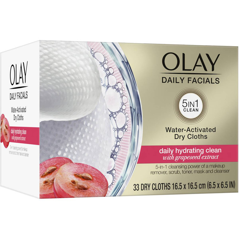 3 PACK OF Olay Daily Facials Water Activated Dry Cloths 33 pack