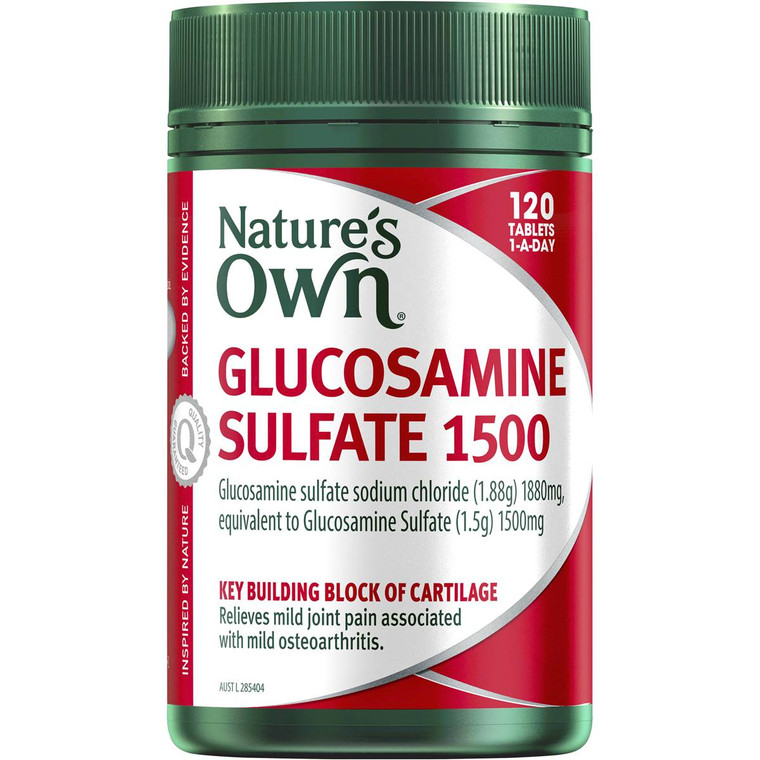 3 PACK OF Nature's Own Glucosamine Sulfate 1500 Tablets 120 pack