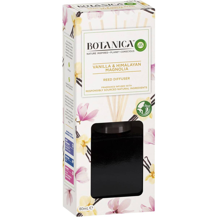 3 PACK OF Air Wick Botanica Reed Diffuser Vanilla & Himalayan Magnolia 80ml