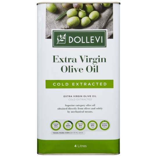 3 PACK OF Dollevi Extra Virgin Olive Oil 4l