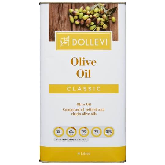 3 PACK OF Dollevi Classic Olive Oil 4l