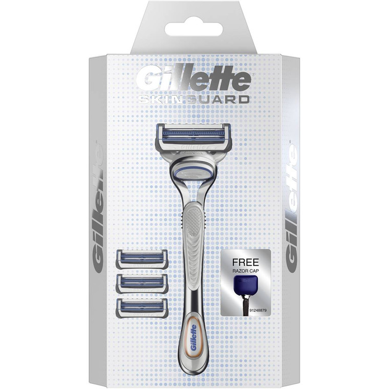 3 PACK OF Gillette Skinguard Razor Starter Kit