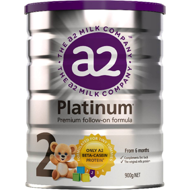3 PACK OF A2 Platinum Follow-on Formula Stage 2 6-12mnths 900g