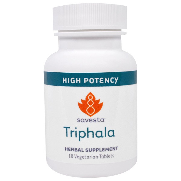 Savesta, Triphala, 10 Vegetarian Tablets