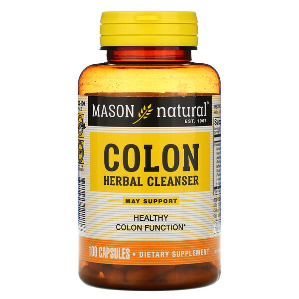 <img alt="Mason Natural, Colon Herbal Cleanser, 100 Capsules" title="Mason Natural, Colon Herbal Cleanser, 100 Capsules,311845122216"