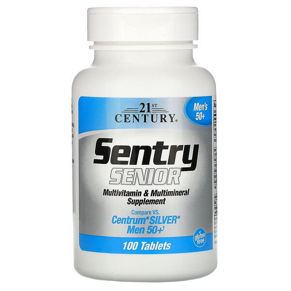 <img alt="21st Century, Sentry, Senior, Mens 50+, Multivitamin & Multimineral Supplement, 100 Tablets" title="21st Century, Sentry, Senior, Mens 50+, Multivitamin & Multimineral Supplement, 100 Tablets,740985275405"