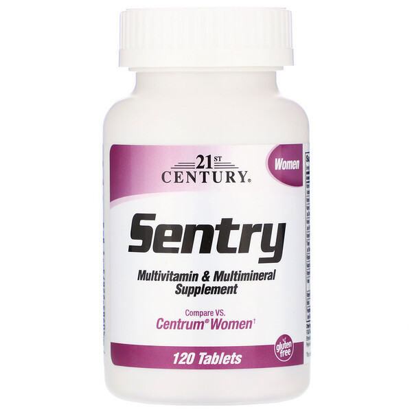 <img alt="21st Century, Sentry Women, Multivitamin & Multimineral Supplement, 120 Tablets" title="21st Century, Sentry Women, Multivitamin & Multimineral Supplement, 120 Tablets,740985226759"