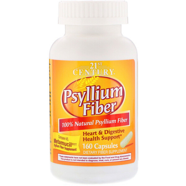 <img alt="21st Century, Psyllium Fiber, 160 Capsules" title="21st Century, Psyllium Fiber, 160 Capsules,740985270240"