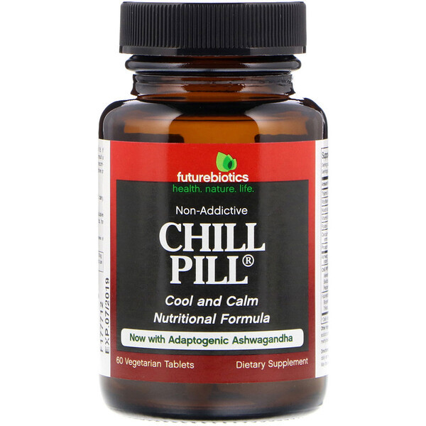 <img alt="FutureBiotics, Chill Pill, 60 Vegetarian Tablets" title="FutureBiotics, Chill Pill, 60 Vegetarian Tablets,049479003402"