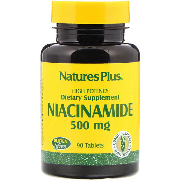 <img alt="Natures Plus, Niacinamide, 500 mg, 90 Tablets" title="Natures Plus, Niacinamide, 500 mg, 90 Tablets,097467018907"