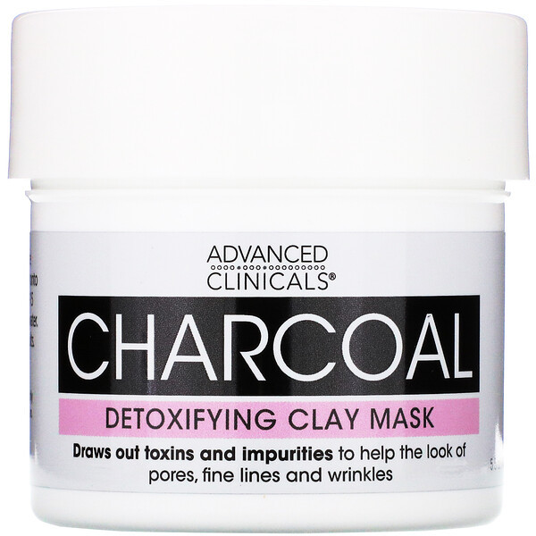 Advanced Clinicals, Charcoal, Detoxifying Clay Mask, 5.5 oz (156 g)