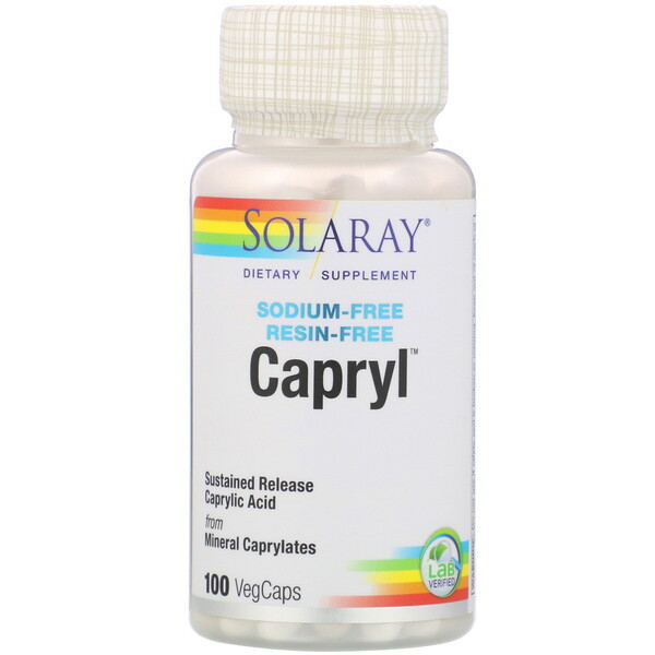 <img alt="Solaray Capryl - 100 Vegetarian Capsules" title="Solaray Capryl - 100 Vegetarian Capsules,076280081305"