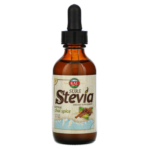 <img alt="KAL, Sure Stevia, Natural Chai Spice, 1.8 fl oz (53.2 ml)" title="KAL, Sure Stevia, Natural Chai Spice, 1.8 fl oz (53.2 ml),021245628033"