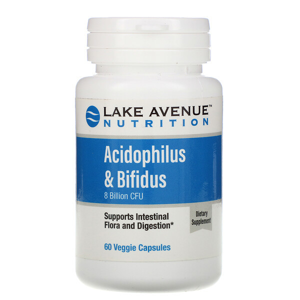<img alt="Lake Avenue Nutrition, Acidophilus & Bifidus, 8 Billion CFU, 60 Veggie Capsules" title="Lake Avenue Nutrition, Acidophilus & Bifidus, 8 Billion CFU, 60 Veggie Capsules,898220014125"