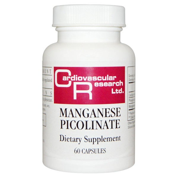 Cardiovascular Research, Manganese Picolinate, 60 Capsules