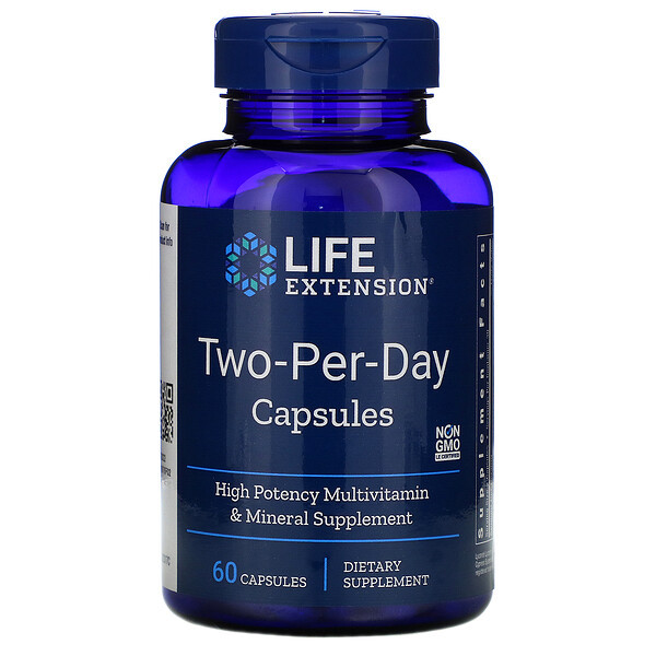 <img alt="Life Extension, Two-Per-Day Capsules, 60 Capsules" title="Life Extension, Two-Per-Day Capsules, 60 Capsules,737870231769"