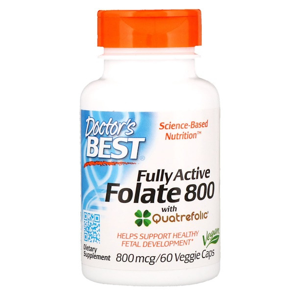 <img alt="Doctors Best, Fully Active Folate 800, 800 mcg, 60 Veggie Caps" title="Doctors Best, Fully Active Folate 800, 800 mcg, 60 Veggie Caps,753950004580"