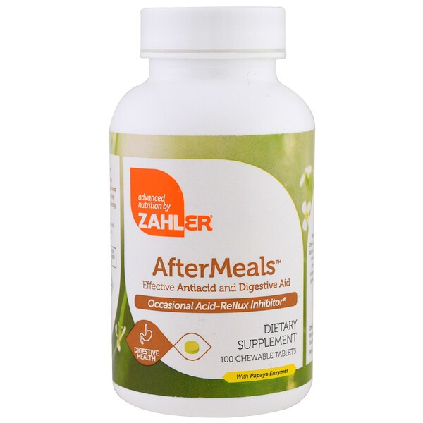 <img alt="Zahler AfterMeals Effective Antacid and Digestive Aid - 100 Chewable Tablets" title="Zahler AfterMeals Effective Antacid and Digestive Aid - 100 Chewable Tablets,848998080532"