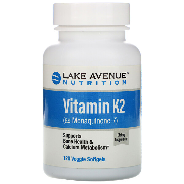 <img alt="Lake Avenue Nutrition, Vitamin K2, Menaquinone-7, 50 mcg, 120 Veggie Softgels" title="Lake Avenue Nutrition, Vitamin K2, Menaquinone-7, 50 mcg, 120 Veggie Softgels,898220015504"