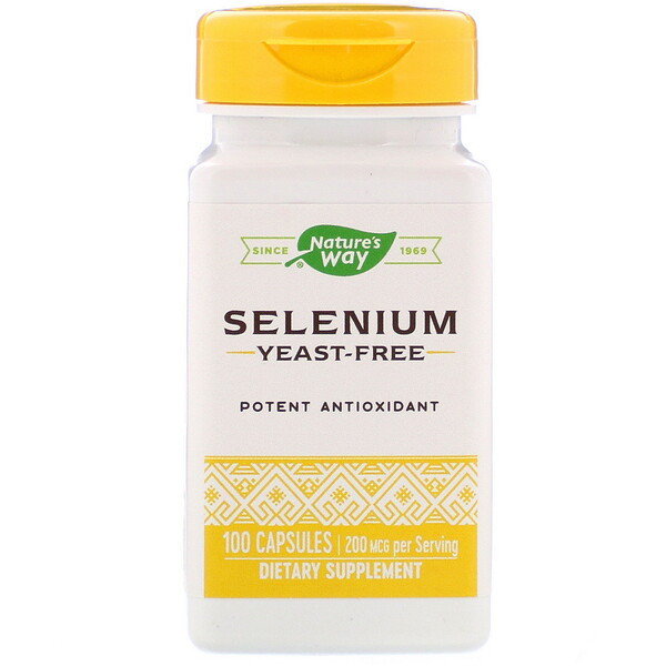<img alt="Natures Way, Selenium, 200 mcg, 100 Capsules" title="Natures Way, Selenium, 200 mcg, 100 Capsules,033674410813"