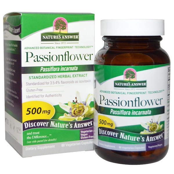<img alt="Natures Answer, Passionflower, 500 mg, 60 Vegetarian Capsules" title="Natures Answer, Passionflower, 500 mg, 60 Vegetarian Capsules,083000164217"