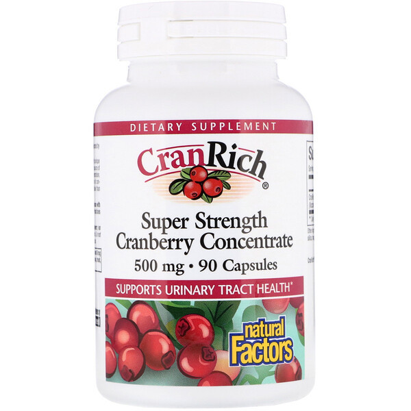 <img alt="Natural Factors, CranRich, Super Strength, Cranberry Concentrate, 500 mg, 90 Capsules" title="Natural Factors, CranRich, Super Strength, Cranberry Concentrate, 500 mg, 90 Capsules,068958045122"