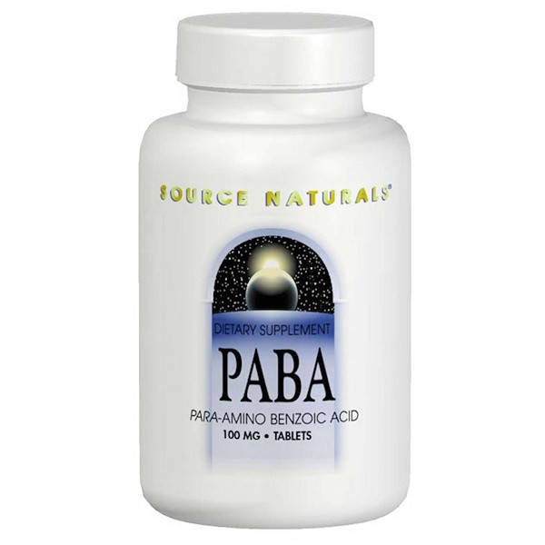 <img alt="Source Naturals, PABA, 100 mg, 250 Tablets" title="Source Naturals, PABA, 100 mg, 250 Tablets,021078005087"