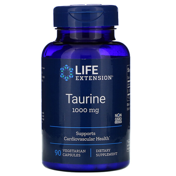 <img alt="Life Extension, Taurine, 1000 mg, 90 Vegetarian Capsules" title="Life Extension, Taurine, 1000 mg, 90 Vegetarian Capsules,737870182795"