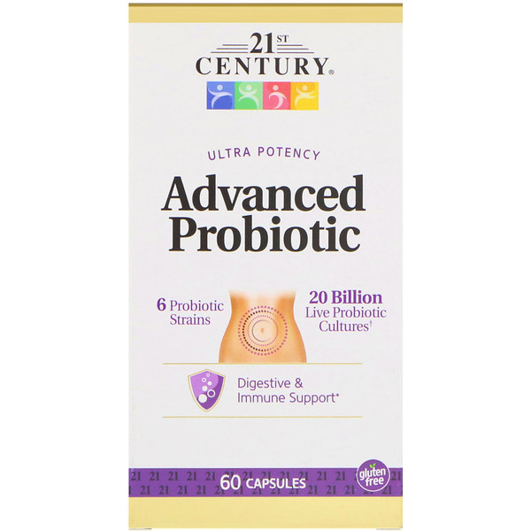 <img alt="21st Century, Advanced Probiotic, Ultra Potency, 60 Capsules" title="21st Century, Advanced Probiotic, Ultra Potency, 60 Capsules,740985275054"