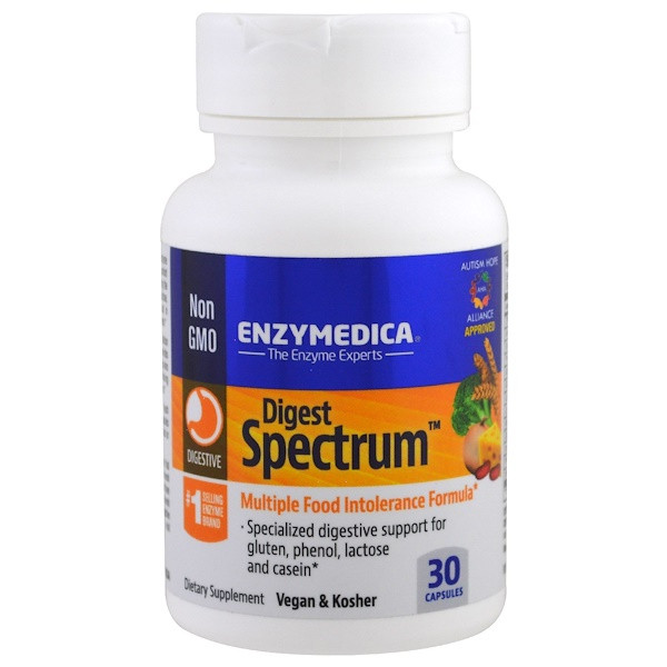 <img alt="Enzymedica, Digest Spectrum, 30 Capsules" title="Enzymedica, Digest Spectrum, 30 Capsules,670480291702"