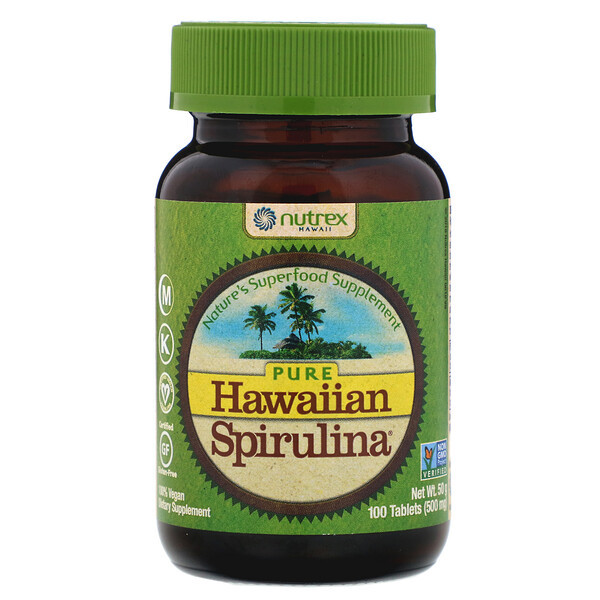 <img alt="Nutrex Hawaii, Pure Hawaiian Spirulina Pacifica, Natures Multi-Vitamin, 500 mg, 100 Tablets" title="Nutrex Hawaii, Pure Hawaiian Spirulina Pacifica, Natures Multi-Vitamin, 500 mg, 100 Tablets,732894010017"
