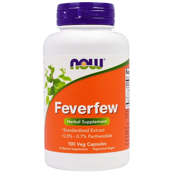 <img alt="Now Foods, Feverfew, 100 Veggie Caps" title="Now Foods, Feverfew, 100 Veggie Caps,733739046703"