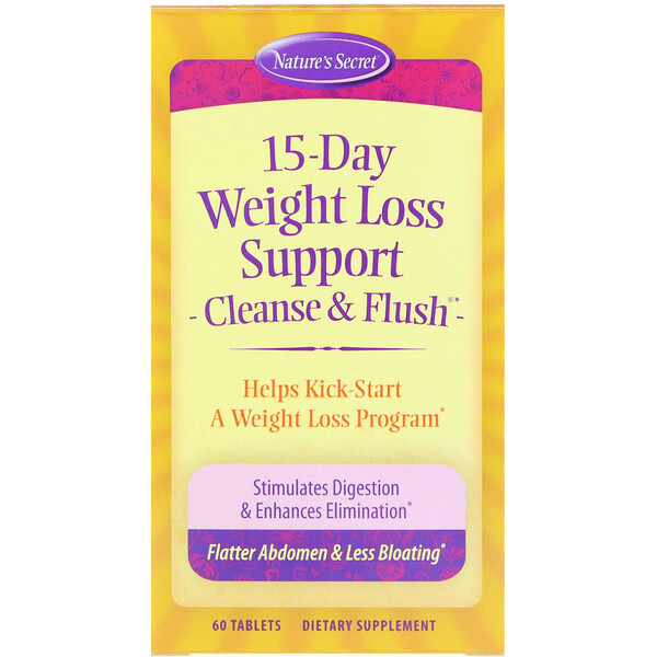<img alt="Natures Secret, 15-Day Weight Loss Support, Cleanse & Flush, 60 Tablets" title="Natures Secret, 15-Day Weight Loss Support, Cleanse & Flush, 60 Tablets,710363255541"
