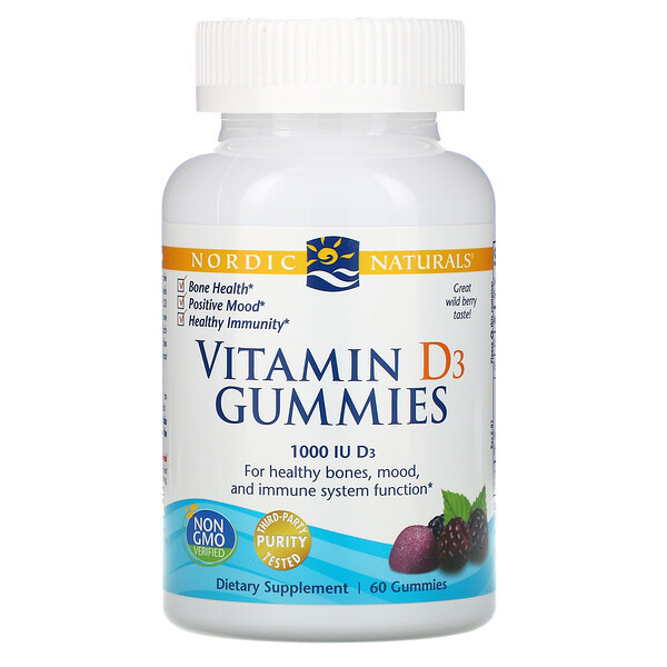 <img alt="Nordic Naturals, Vitamin D3 Gummies, Wild Berry, 1,000 IU, 60 Gummies" title="Nordic Naturals, Vitamin D3 Gummies, Wild Berry, 1,000 IU, 60 Gummies,768990311406"