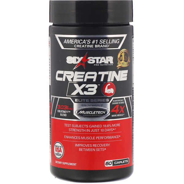 <img alt="Six Star, Elite Series, Creatine X3, 60 Caplets" title="Six Star, Elite Series, Creatine X3, 60 Caplets,631656602630"