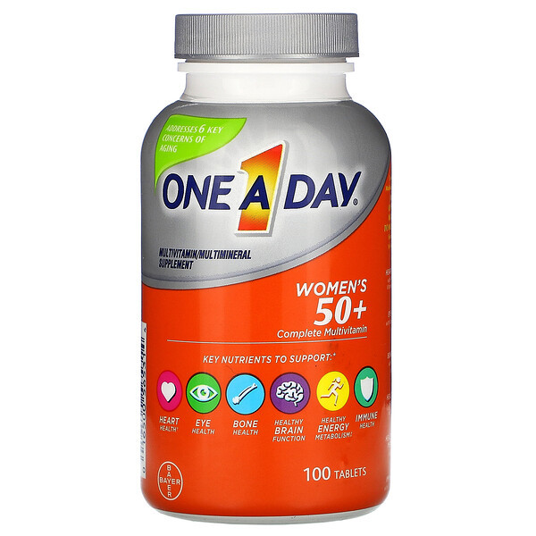 <img alt="One-A-Day, Womens 50+, Healthy Advantage, Multivitamin/Multimineral Supplement, 100 Tablets" title="One-A-Day, Womens 50+, Healthy Advantage, Multivitamin/Multimineral Supplement, 100 Tablets,016500565314"