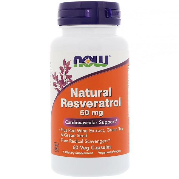 <img alt="Now Foods, Natural Resveratrol, 50 mg, 60 Veg Capsules" title="Now Foods, Natural Resveratrol, 50 mg, 60 Veg Capsules,733739033390"