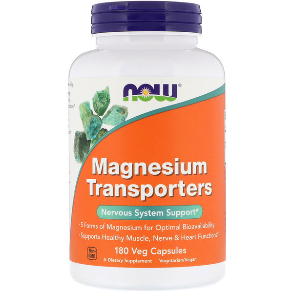 <img alt="Now Foods, Magnesium Transporters, 180 Veg Capsules" title="Now Foods, Magnesium Transporters, 180 Veg Capsules,733739013057"
