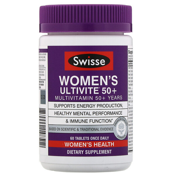 <img alt="Swisse, Womens Ultivite 50+ Multivitamin, 60 Tablets" title="Swisse, Womens Ultivite 50+ Multivitamin, 60 Tablets,850000148512"