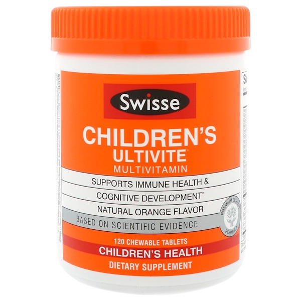 Swisse, Childrens Ultivite Multivitamin, 120 Chewable Tablets