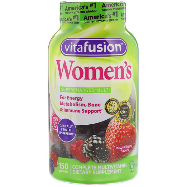 <img alt="VitaFusion, Womens Gummy Vitamins, Natural Berry Flavors, 150 Gummies" title="VitaFusion, Womens Gummy Vitamins, Natural Berry Flavors, 150 Gummies,027917022710"