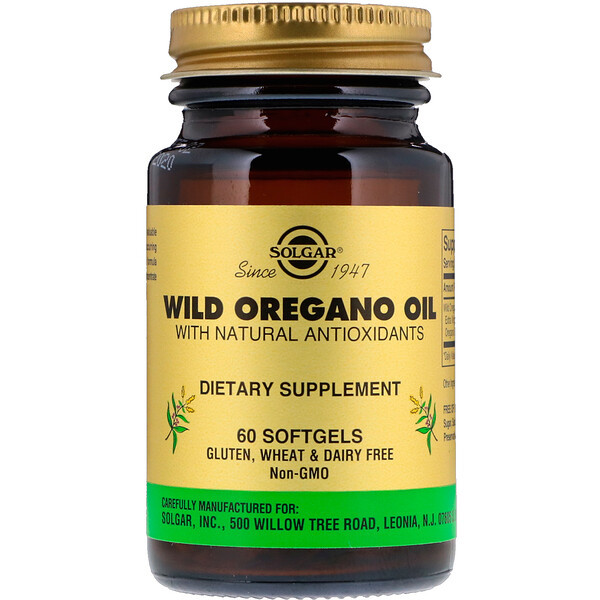 <img alt="Solgar, Wild Oregano Oil, 60 Softgels" title="Solgar, Wild Oregano Oil, 60 Softgels,033984020290"