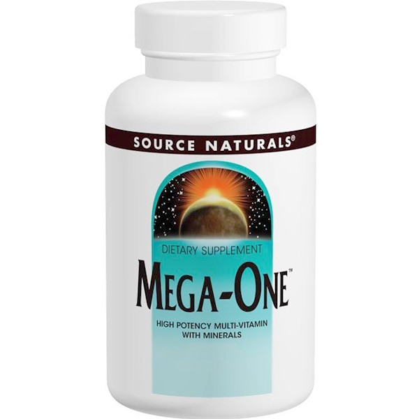 <img alt="Source Naturals, Mega-One, High Potency Multi-Vitamin with Minerals, 60 Tablets" title="Source Naturals, Mega-One, High Potency Multi-Vitamin with Minerals, 60 Tablets,021078000082"